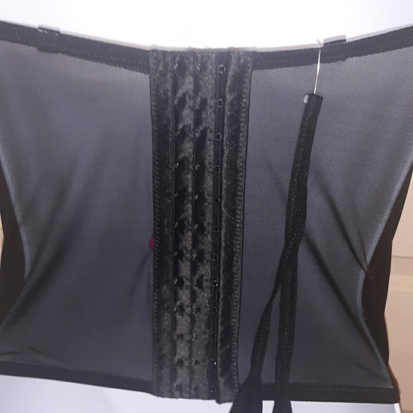 ☆Brand NEW☆Sexy Lace Push-Up Teal Blue & Black Bustier/G-String/Corset Set-Small - Picture 6 of 16